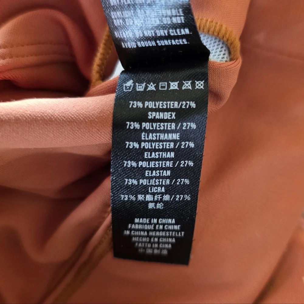 ANTHROPOLOGIE ALLFENIX Orange Twilight Longline Sports‎ Bra - Size Medium
